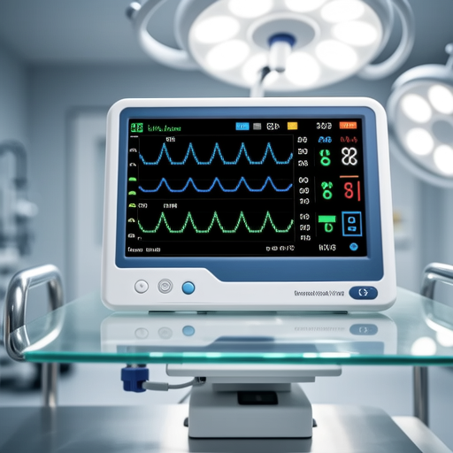 Digital anesthesia monitoring display with multiple parameters